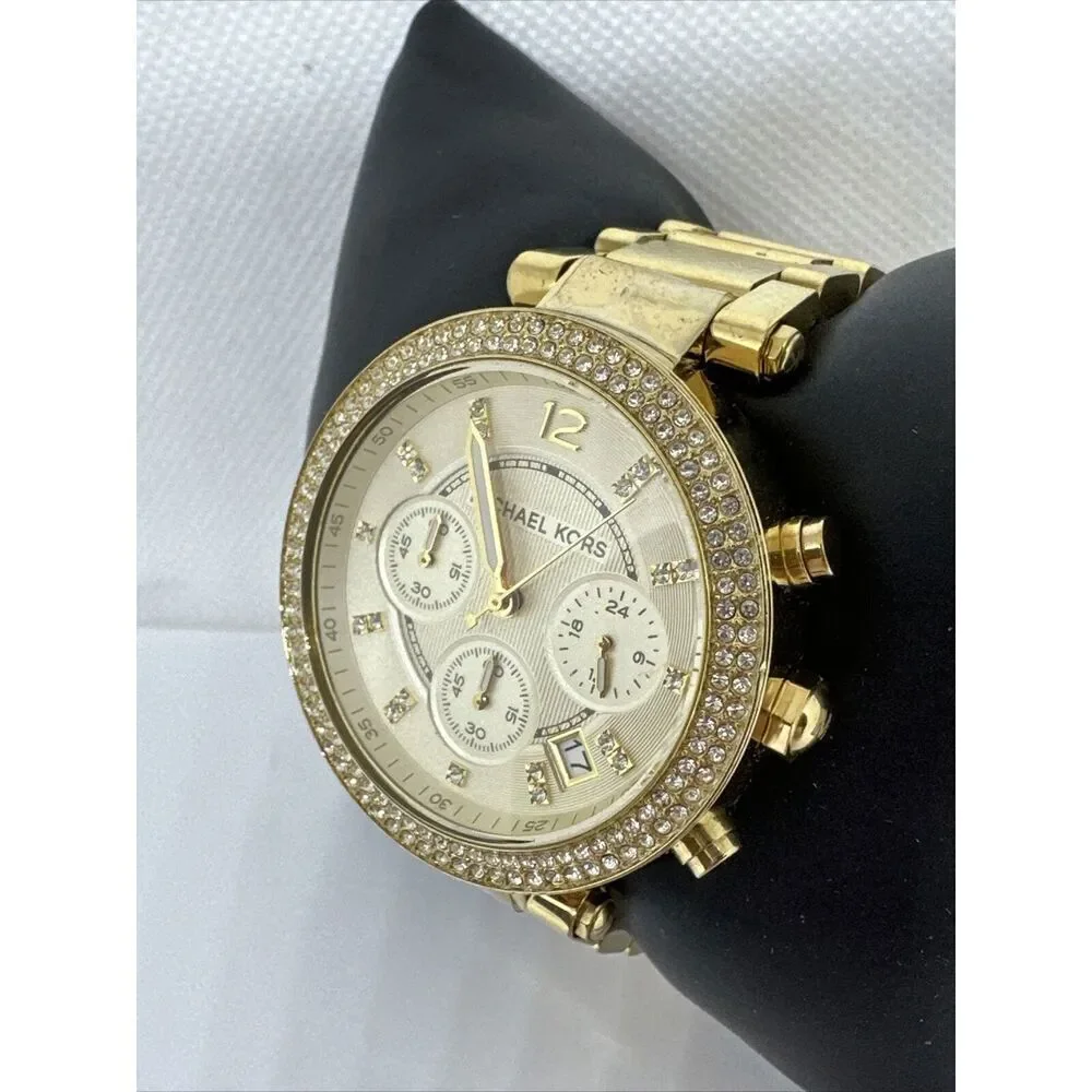 Michael Kors Parker MK5354 Women's Gold Stainless Steel Analog Dial Watch NUL2